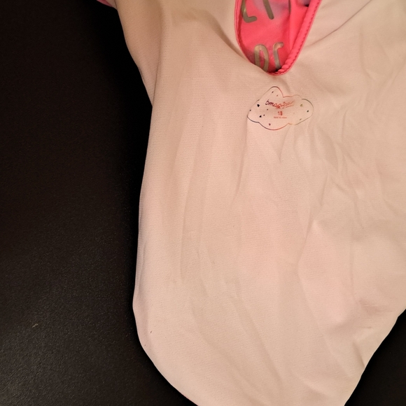 Girl's "Let's Be a Mermaid" Swimsuit good preloved condition - Picture 4 of 5